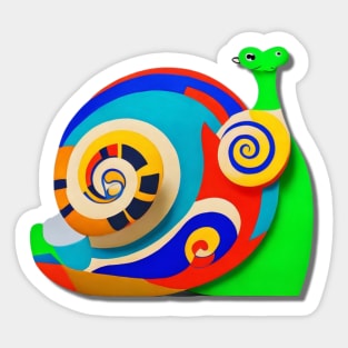 Matisse's "The Snail" Reimagined Sticker